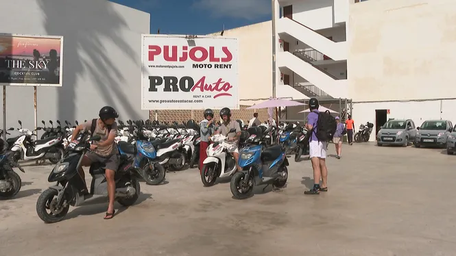 Aquesta temporada s’han llogat un 20% menys de motos a Formentera