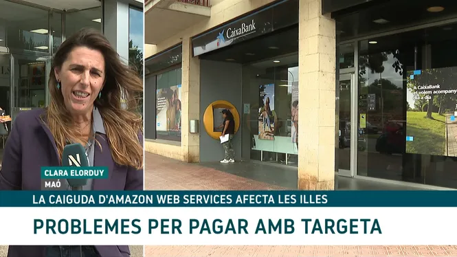 La caiguda del núvol d’Amazon és la causa dels problemes per pagar amb targeta a les illes