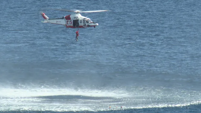 Un simulacre d’accident aeri a la Mola posa a prova els equips de rescat d’Espanya i Itàlia