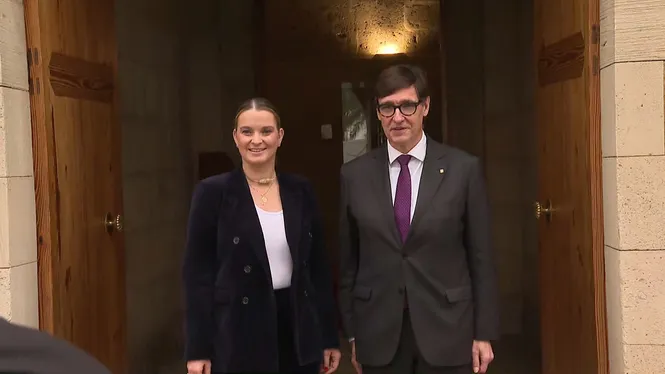 Prohens rep en audiència a Salvador Illa en el Consolat de Mar