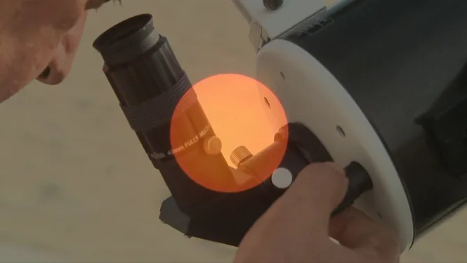 Prova d’observació a Platja de Palma per a l’eclipsi solar