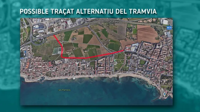 El govern estudia un traçat alternatiu per al projecte de tramvia de l’aeroport en el tram del Molinar