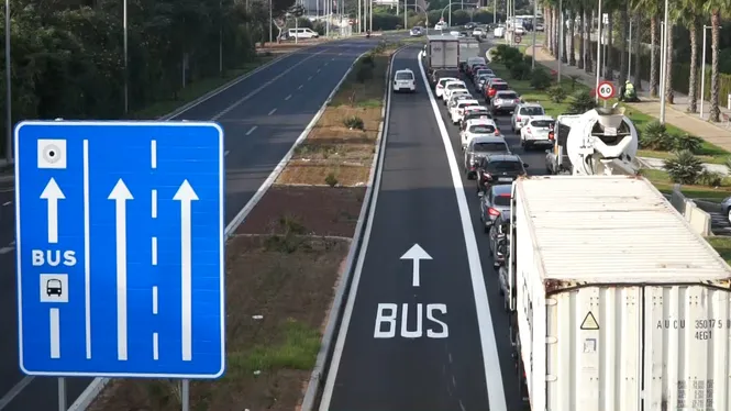 La implantació del carril bus-VAO ha reduït en un 13%25 el trànsit que entra a Palma en hora punta per la Ma-19