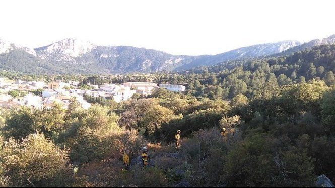 Extingit l’incendi a la zona del Calvari de Pollença