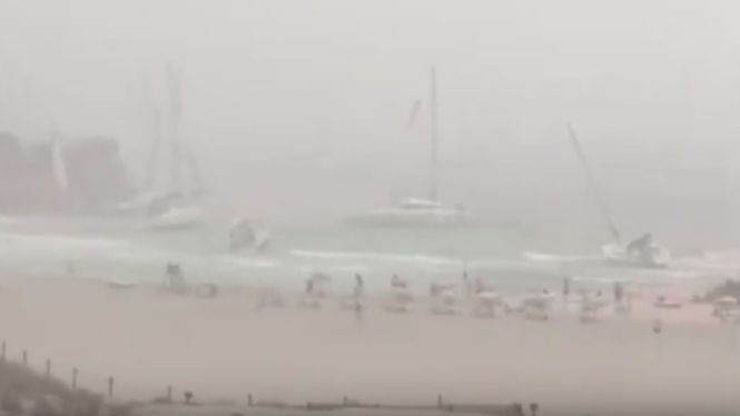 La fúria de la mar de Formentera des de dins la tempesta