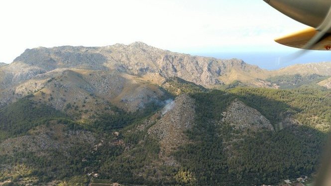 Controlats els dos incendis forestals de Pollença