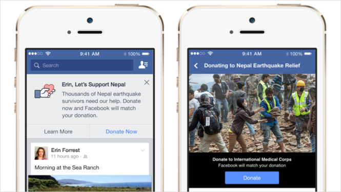 Facebook crea botons per donar doblers per a causes solidàries europees