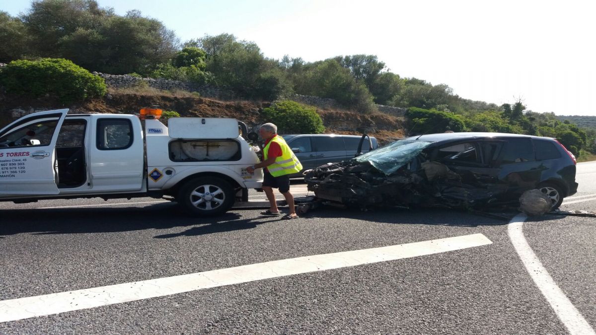 Mor una dona en un accident a la sortida d’Alaior