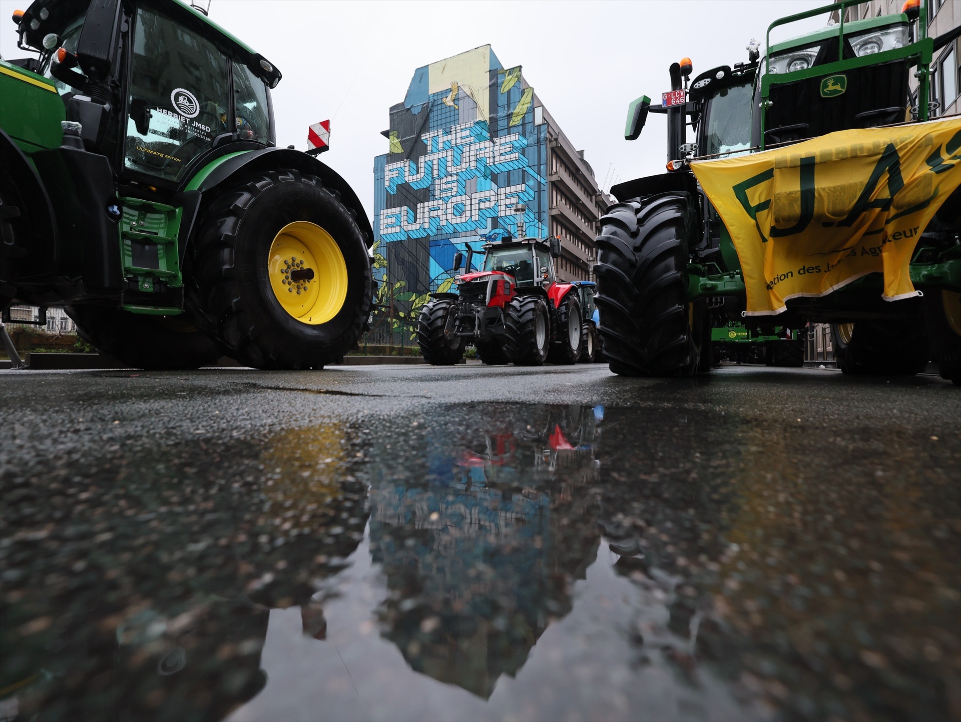Protesta dels agricultors a Brussel·les, Bèlgica. DPA / Benoit Doppagne